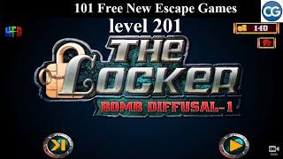 101 Free New Escape Games level 201 - The Locker BOMB DIFFUSAL 1 - Complete Game