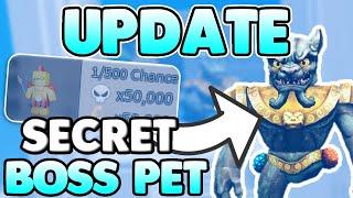 *NEW* LIFTING TITANS UPDATE! (BOSS) NEW BOSS PET! NEW STAGES AND MORE! - Roblox Lifting Titans