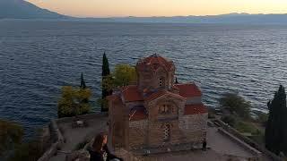 Españoles en Ohrid con la guía Naumka Kuzeska