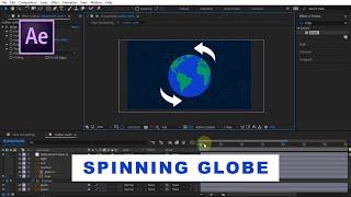 How to Create A Fake 3d Globe Rotating in After Effects