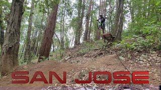 Secret Jumpline Trail in San Jose / How Big Booty Chris Convinced Me to Hit a 25 Foot Ladder Drop!