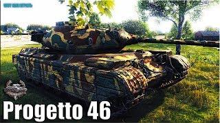 Progetto 46 бой ДО ПОСЛЕДНЕГО СНАРЯДА  World of Tanks прем танк Италии 8 уровень