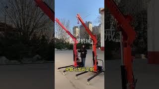 Vehicle-mounted small crane remote control hydraulic crane. #forkliftservice #forklift