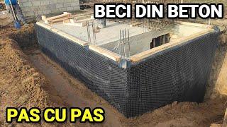 Cum faci un beci sau pivnita din beton? Armare, beton, hidro, termo, toti pasii de constructie!