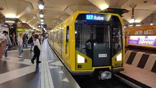 U-Bahn Berlin Mitfahrt im H97 5023-6 von Rathaus Spandau bis Wilmersdorfer Str. auf der U7