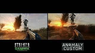 STALKER Anomaly GAMMA vs Custom graphics comparison