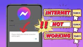 Messenger please check your internet connection and try again