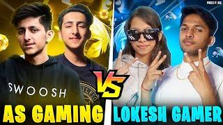 Lokesh Gamer Challenge Me And My Brother For 2 Vs 2 Clash Squad Battle - Garena Free Fire