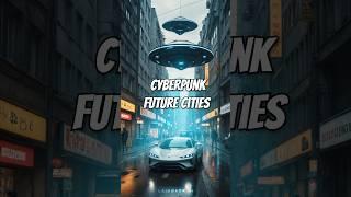 AI Imagines Cyberpunk Future Cities  #shorts