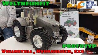 WELTNEUHEIT - Prototyp Traktor 4x4 Vollmetall hydraulisch von Lesu - thicon-models