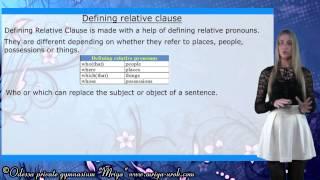 Defining relative clauses