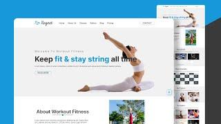 How to create fitness trainers landing page || HTML, CSS & Vanila Js.