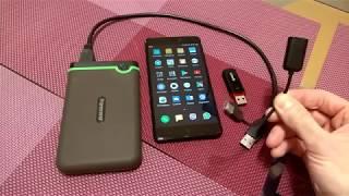 Как подключить жесткий диск HDD, SSD и USB флешку к мобильному телефону Android планшету