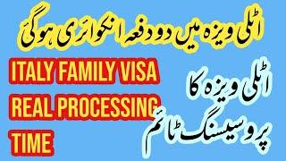 Processing Visa Time of italy | Italy Family Visa Real Processing Time | #italyprocessingtime