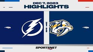 NHL Highlights | Lightning vs. Predators - December 7, 2023