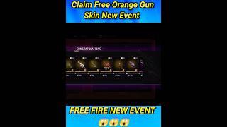 Claim Free Orange Gun Skin || Free Fire New Event  Diwali Ring Event ||diwali event #short