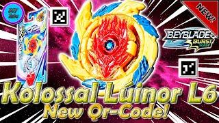 NEW Kolossal LÚINOR L6 QR-Code | Новый Qr-КОД Kolossal LÚINOR L6 - Beyblade Burst Surge