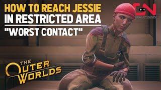 Outer Worlds Worst Contact Quest - How to Reach Jessie in The Restricted Area