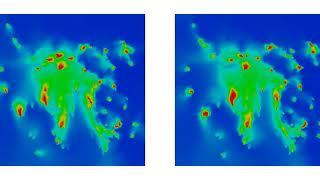 Reduced Order Modelling - NIROM using 12 POD basis