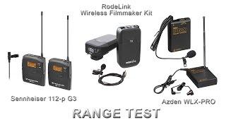 RodeLink vs Sennheiser vs Azden Lav Mic - Range Test