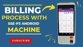 Billing Process with SSE-P3 Android Machine | Smart Business Solution | Shree Shyam Handheld