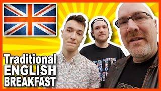 Traditional English Breakfast in Southampton England Review with Lewis and Harry