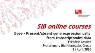 Bgee - Present/absent gene expression calls from transcriptomics data