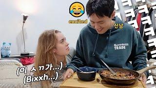 Eating Delicious Food In Front Of Sick Girlfriend (hungover) Reaction! | AMWF Couple Prank