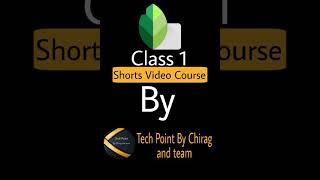 Class 1 : How to install snapseed and import image #shorts #youtubeshorts