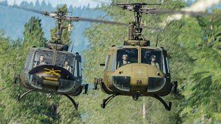 DCS Huey formation, sling load training and low flying