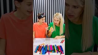 3 Marker Challenge 🫣 #shorts #markerchallenge #funny #threewikifamily
