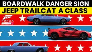 Forza Horizon 5 - Danger Sign "Boardwalk" - A Class - Jeep Trailcat