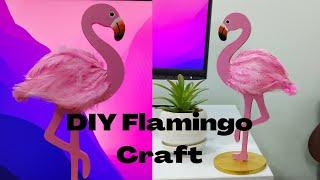 DIY Flamingo Craft #cookyandcrafty