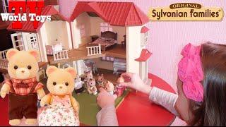 Семья белок и большой дом со светом | VLOG | Sylvanian families City House with Lights