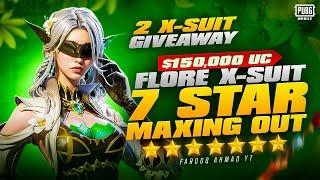 FIORE X-SUIT - 7 Stars⭐ Maxing out | 2 X-Suits Giveaway |  PUBG MOBILE 