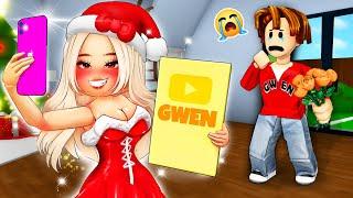 ROBLOX Brookhaven RP: YOUTUBER Girlfriend BROKE UP With Him For SUBSCRIBERS | Gwen Gaming Roblox