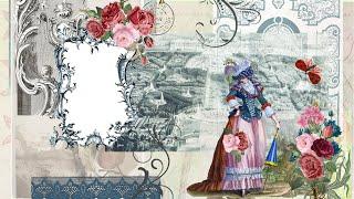 Art Journal with Me Victorian Garden Series #2 ASMR The Gingerbread Prints