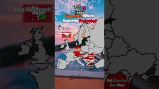 Countries Which Recently Protested #map #history #geography #europe #shorts #viral #trending #fyp