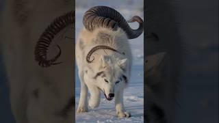 A Touching Story: An Arctic Fox's Role in Saving an Arctic Wolf #animalrescue #polarrescue #wolf