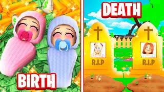 BIRTH TO DEATH : THE RICH GIRLS IN ROBLOX!