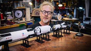 Adam Savage Reviews Bandai's 1/144 Saturn V Model Set!