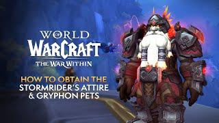 How to EASILY Obtain the Extra Stormrider's Attire Transmog Sets & Gryphon Battle Pets