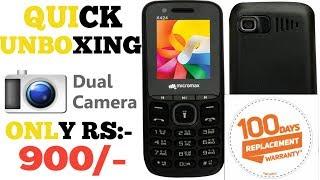 Micromax X424 Quick Unboxing and Review | First Look | Only RS :- 999/-