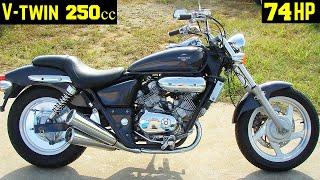 Топ 10 Самых Мощных Мотоциклов с Двигателями V-twin (250сс) !