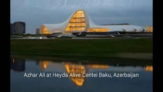 Azhar Ali at Heydar Alive Center In Baku, Azerbaijan