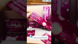 Recare HCG pregnancy test have stock ready to ship. We have 3 types: strip,cassette and midstream.
