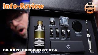 BD Vape Precisio GT RTA | 22mm Single Coil Verdampfer | Info Review