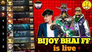 Team Code Gameplay[ BIJOY BHAI FF LIVE  Season 40 #garenafreefirelive #garenafreefirehighlights