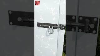 DIY steel rebar manual door lock #shorts #tools  #diy #latch #lock #ideas #asmr