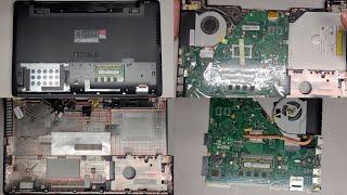 ASUS X552E Disassembly RAM SSD Hard Drive Upgrade Battery BIOS Reset CMOS RTC Replacement Repair